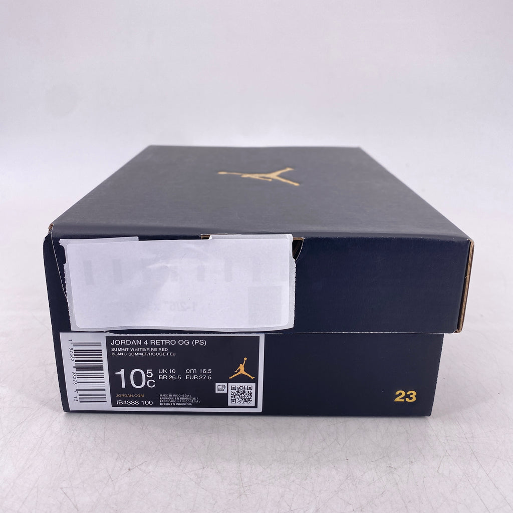 Air Jordan (PS) 4 Retro "White Cement" 2025 Used Size 10.5C
