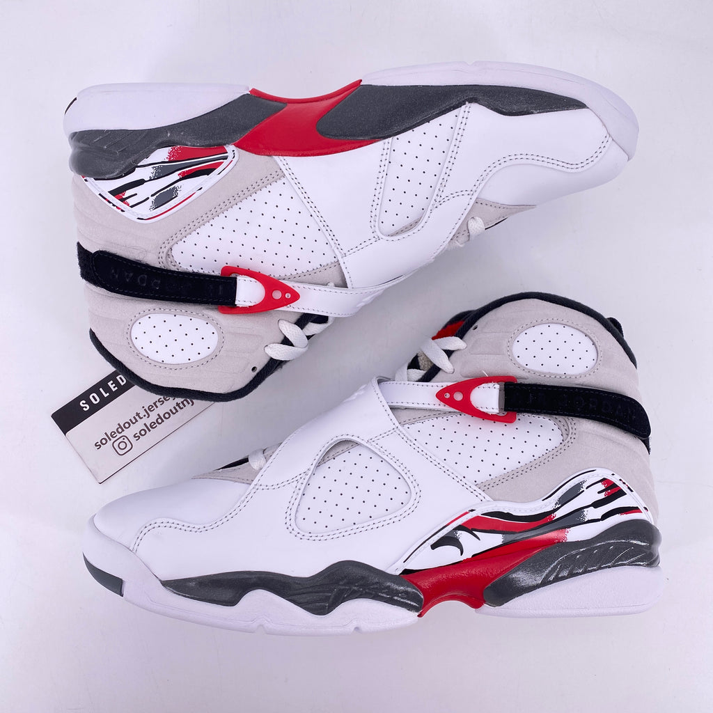 Air Jordan 8 Retro "White True Red" 2025 New Size 10.5