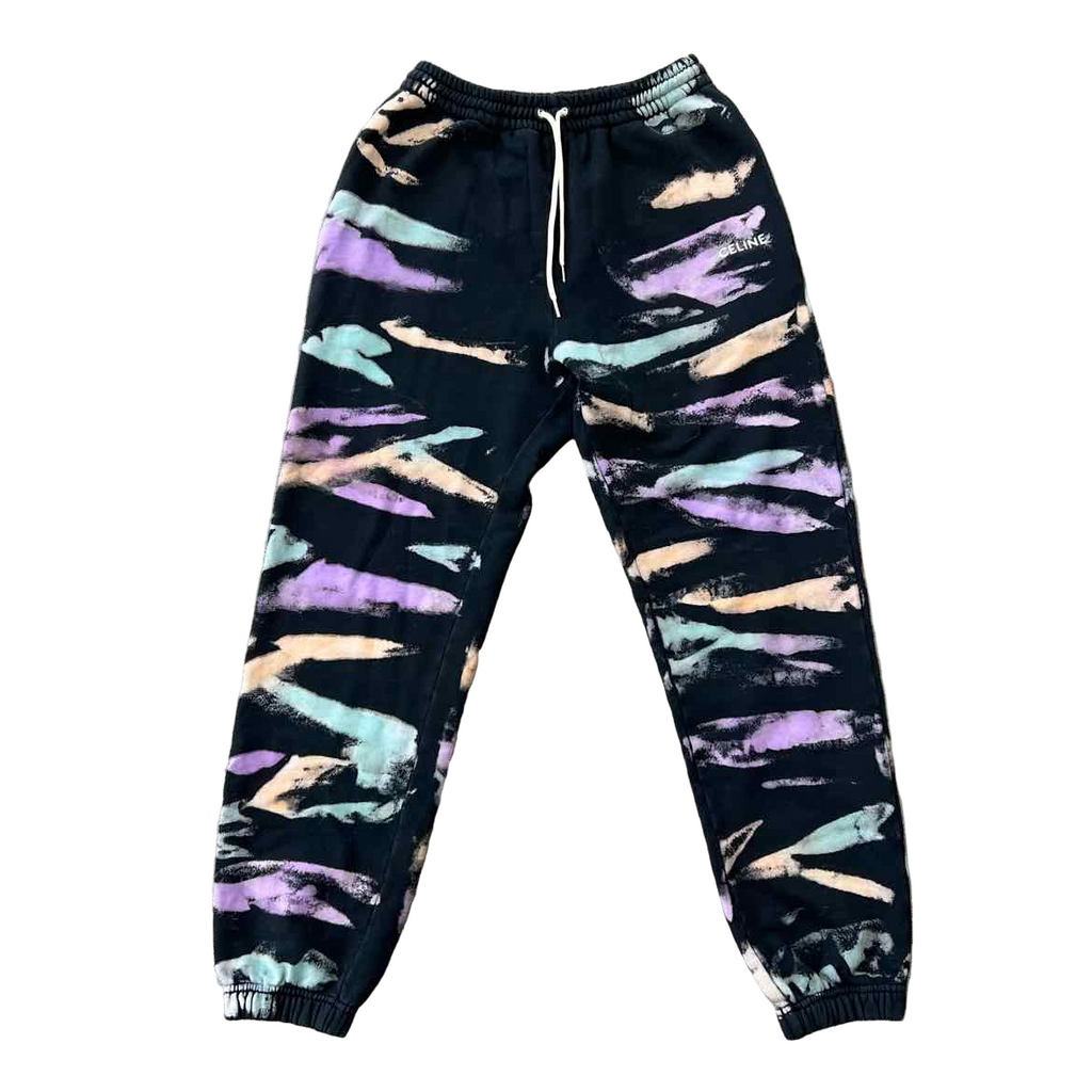 Celine Sweatpants "PAINT" Multicolor Used Size M