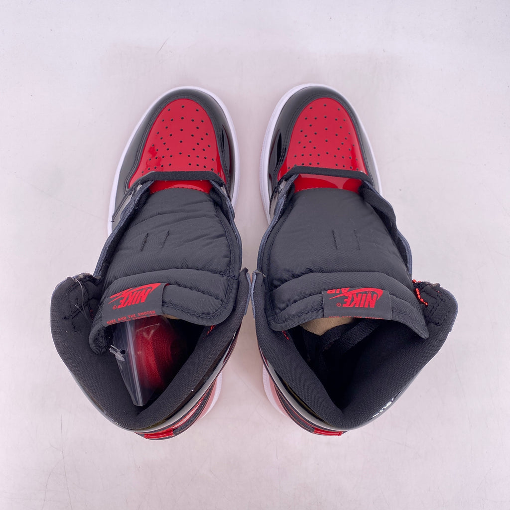 Air Jordan 1 Retro High OG "Patent Bred" 2021 New Size 7