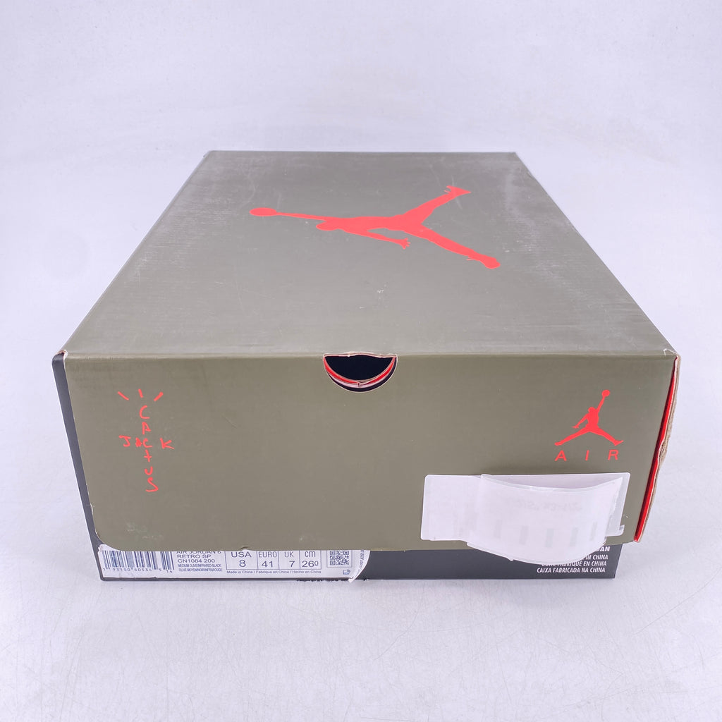 Air Jordan 6 Retro "Travis Scott Olive" 2019 Used Size 8