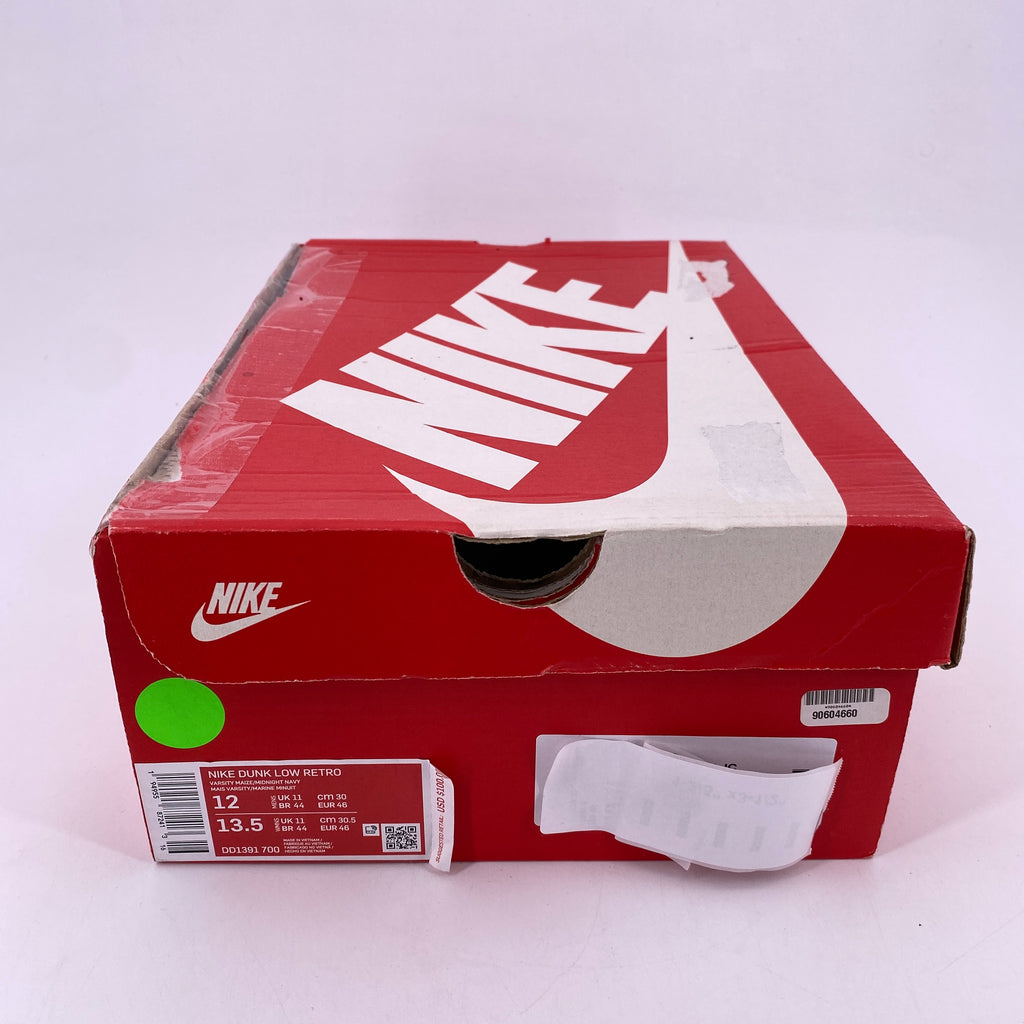 Nike Dunk Low Retro "Michigan" 2021 Used Size 12