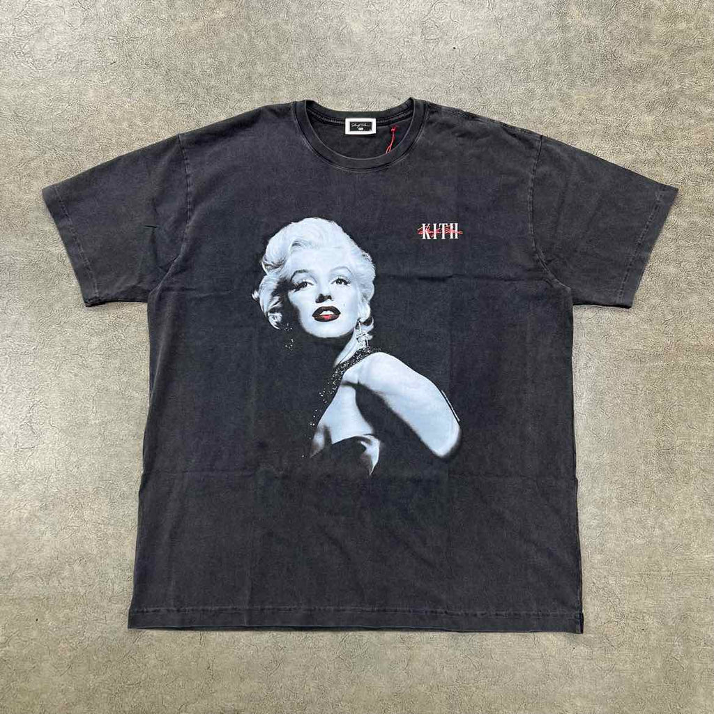 Kith T-Shirt "MAYILYN MONROE GLAMOUR" Black New Size XL
