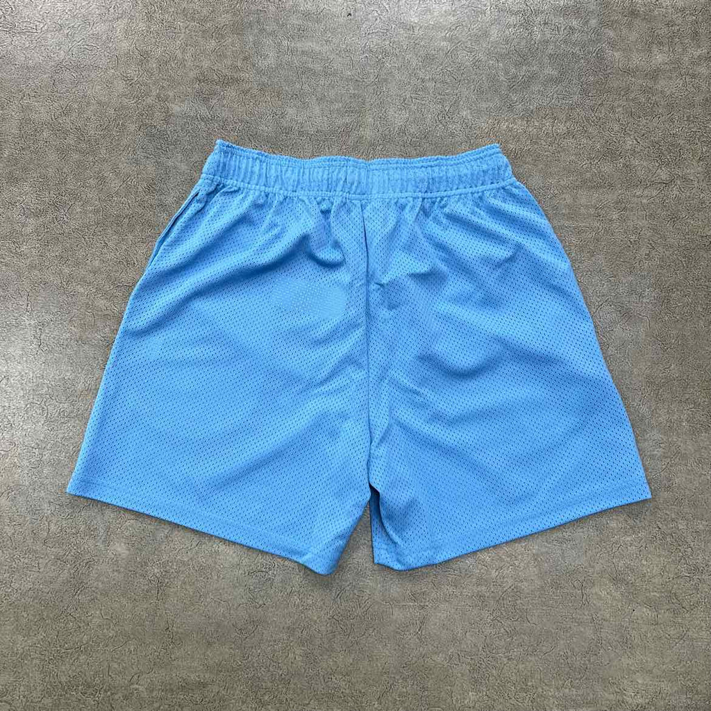 Eric Emanuel Mesh Shorts "CAROLINA" Blue New Size M