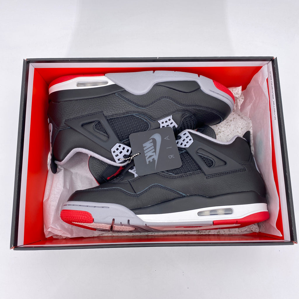 Air Jordan 4 Retro "Bred Reimagined" 2024 New Size 10.5
