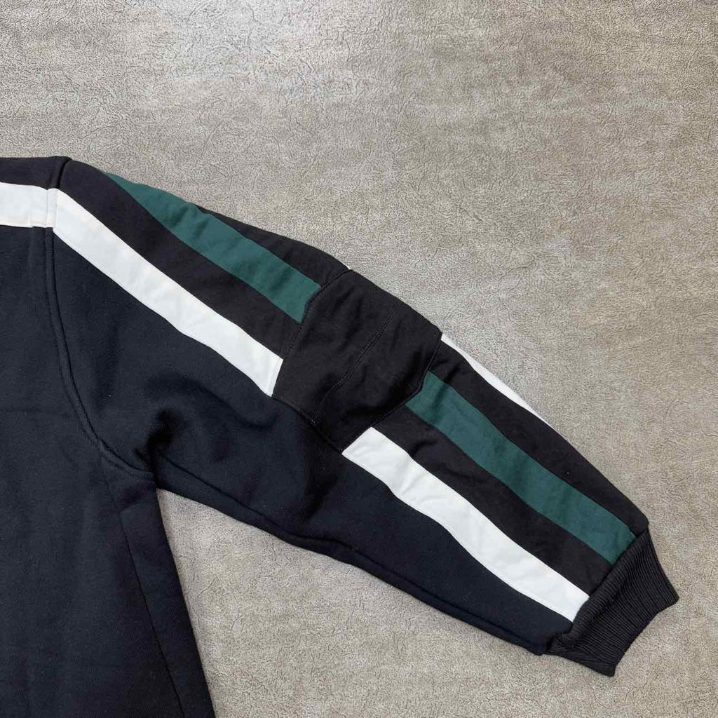 Rhude Half Zip Pullover "LOGO PATCH" Black Used Size L