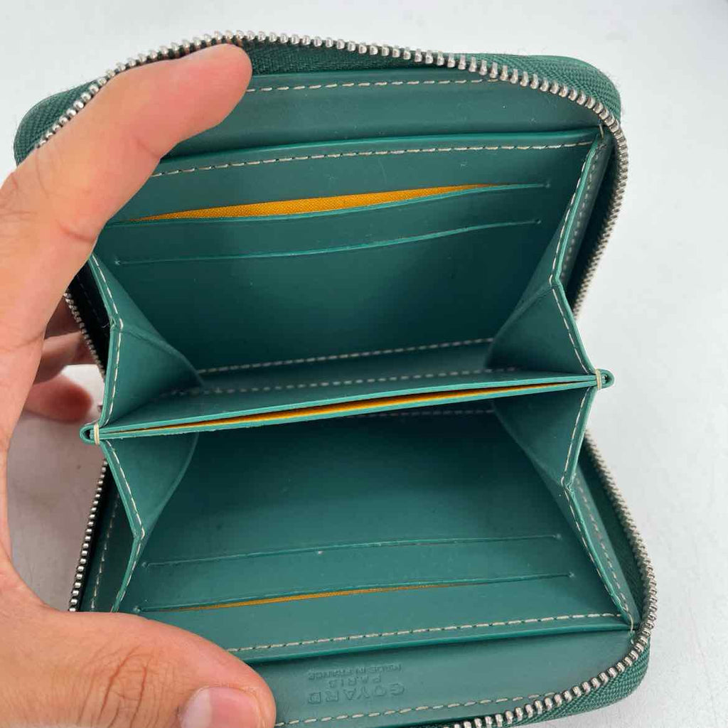 Goyard Wallet "MATIGNON" Used Green Size OS