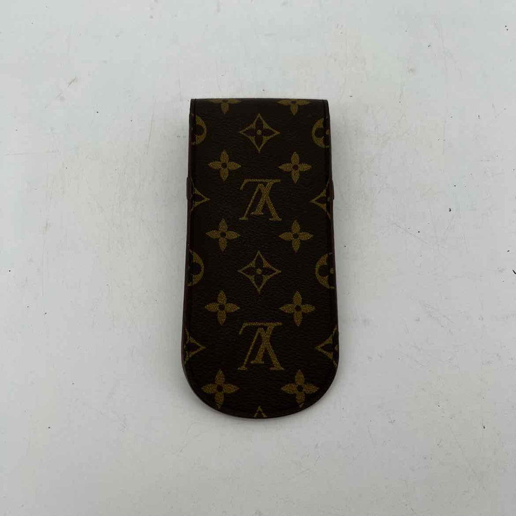 Louis Vuitton "EYEGLASS CASE" Used Brown Size OS