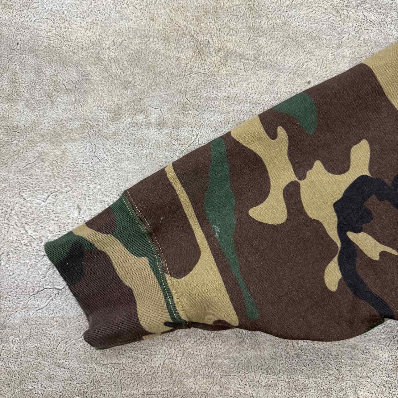 Supreme Zip Up &quot;DOUBLE HOOD FACEMASK&quot; Camo Used Size 2XL