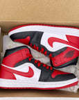 Air Jordan (W) 1 Mid "Alternate Bred Toe" 2022 New Size 5.5W