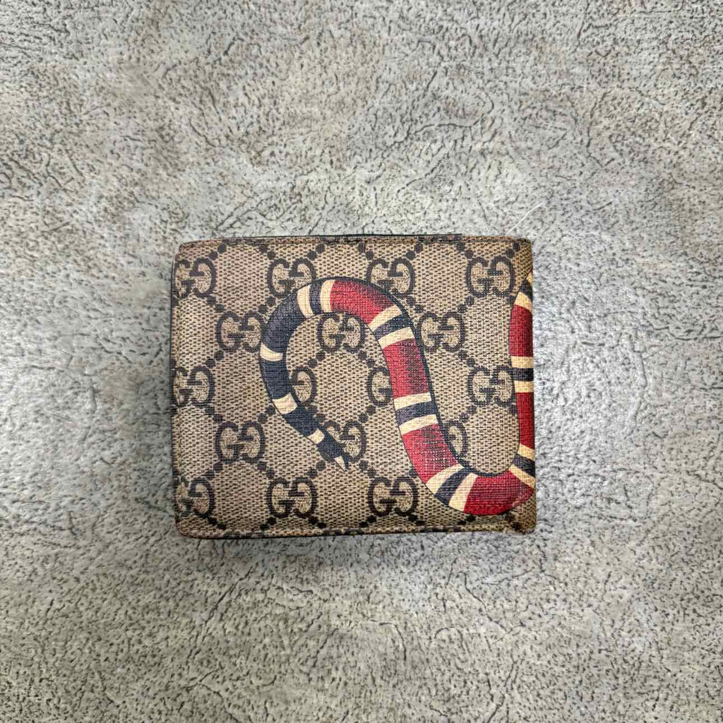 Gucci Wallet "SNAKE" Used Brown