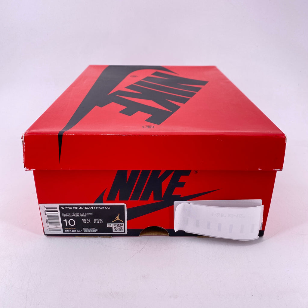 Air Jordan (W) 1 Retro High OG "Nc To Chi" 2020 Used Size 10W