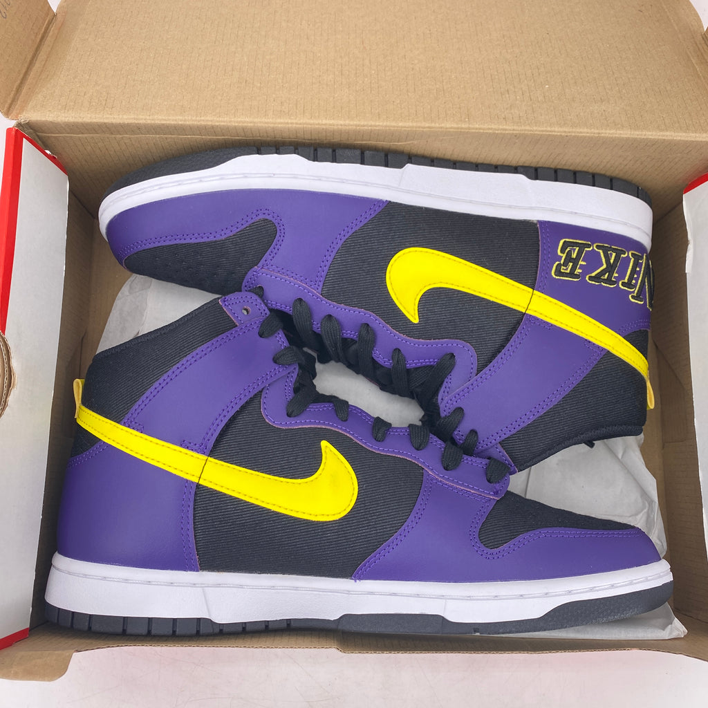 Nike Dunk High PRM "Lakers" 2021 New Size 10.5
