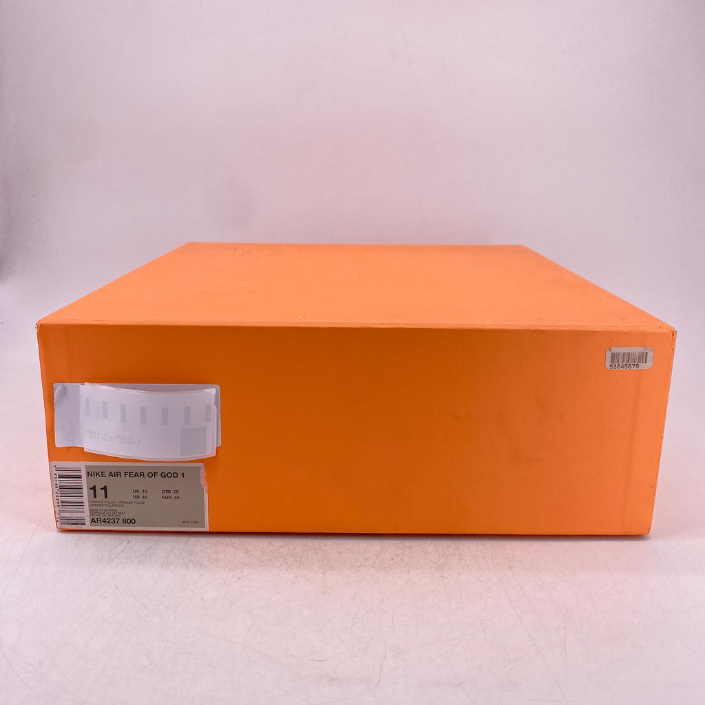 Nike Air Fear of God 1 "Orange Pulse" 2019 Used Size 11