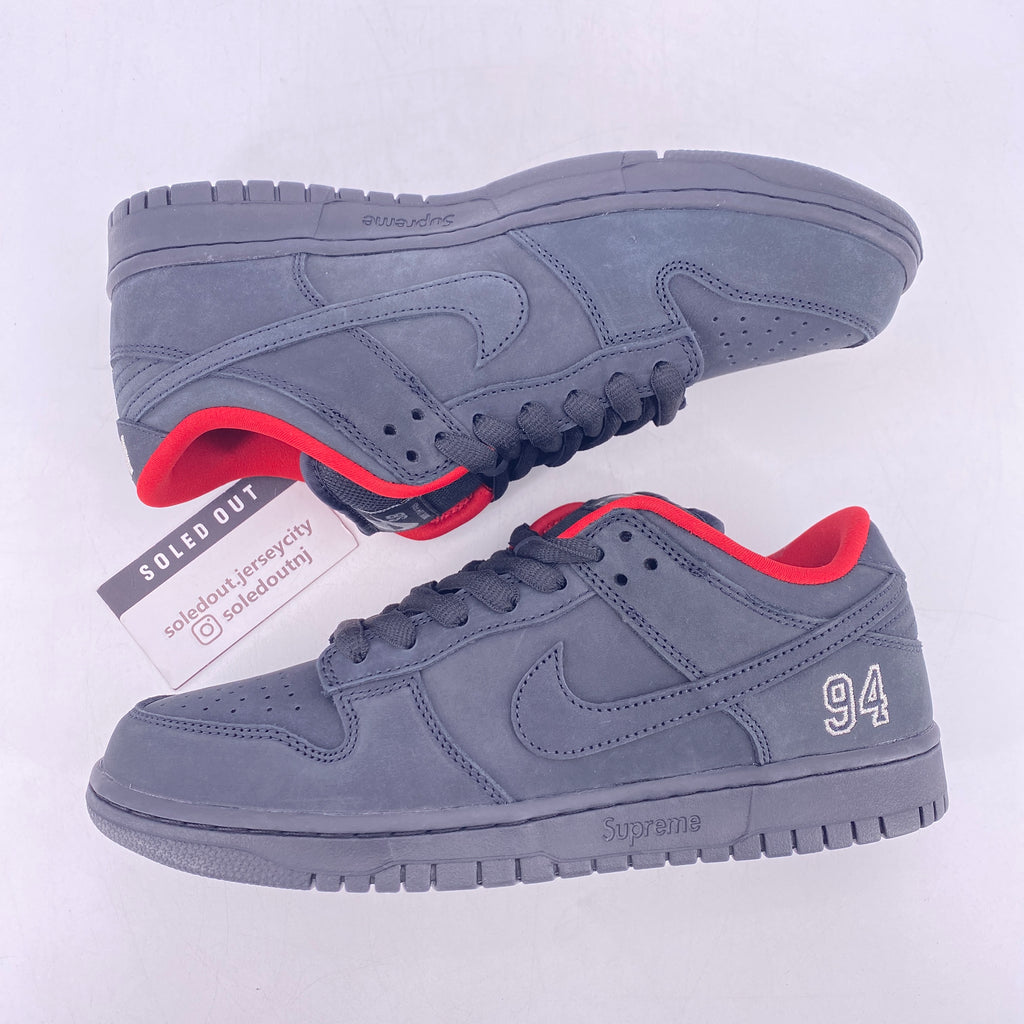 Nike SB Dunk Low "Supreme 94 Black" 2025 New Size 9