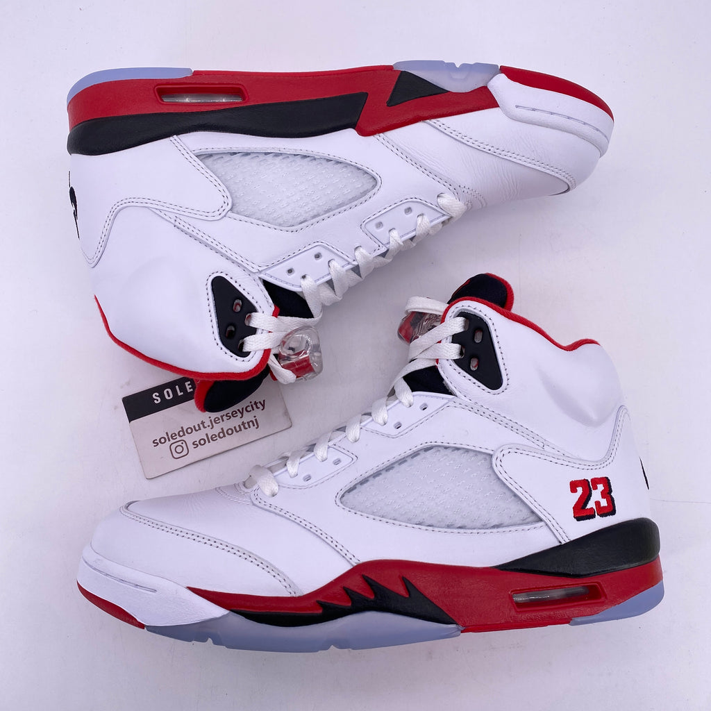 Air Jordan 5 Retro "Fire Red Black Tongue" 2025 Used Size 9.5