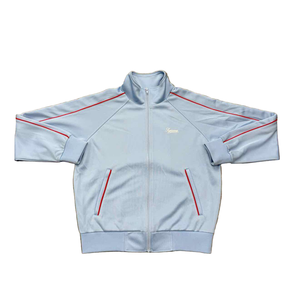 Supreme Track Jacket "TRICOT" Light Blue New Size S