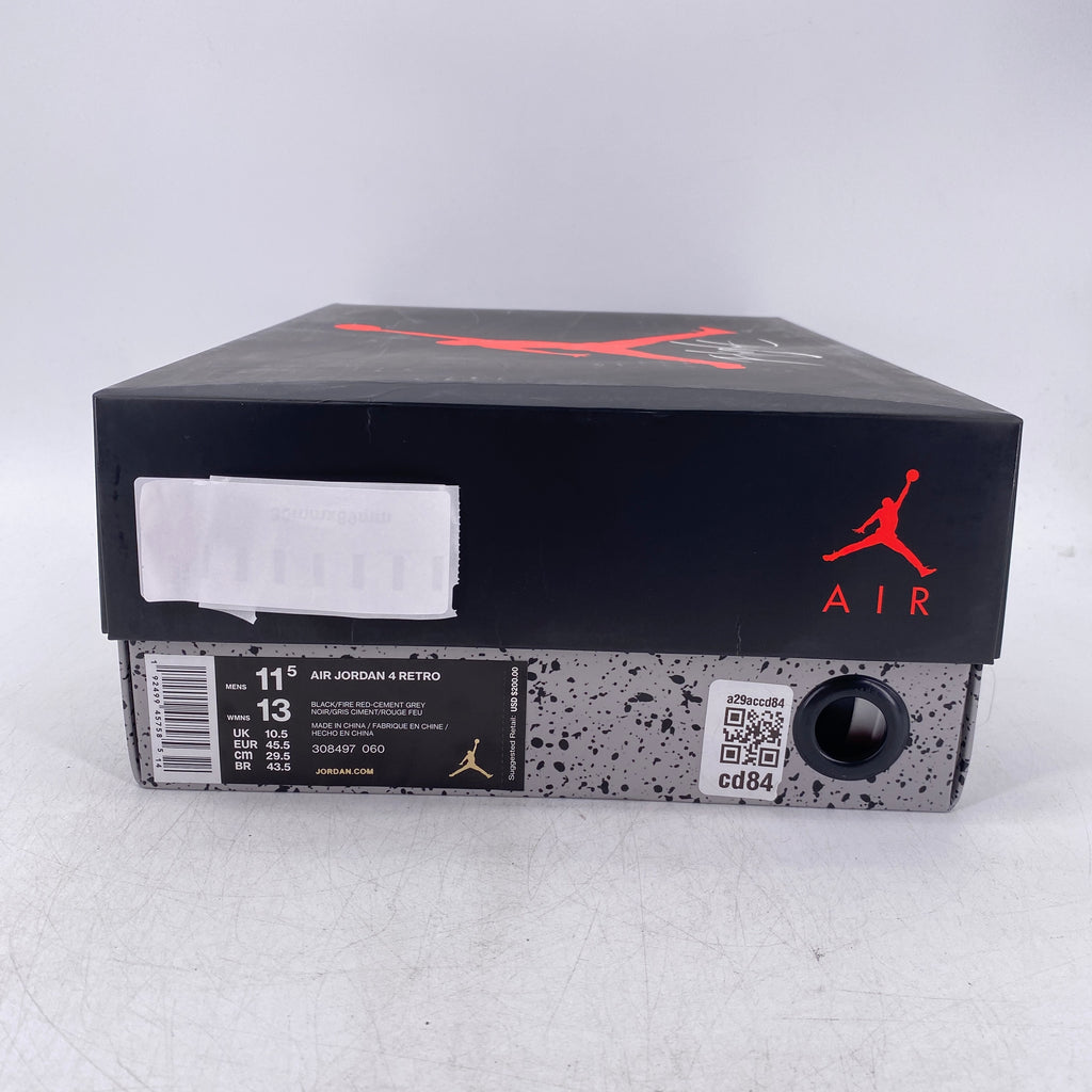 Air Jordan 4 Retro "Bred" 2019 New Size 11.5