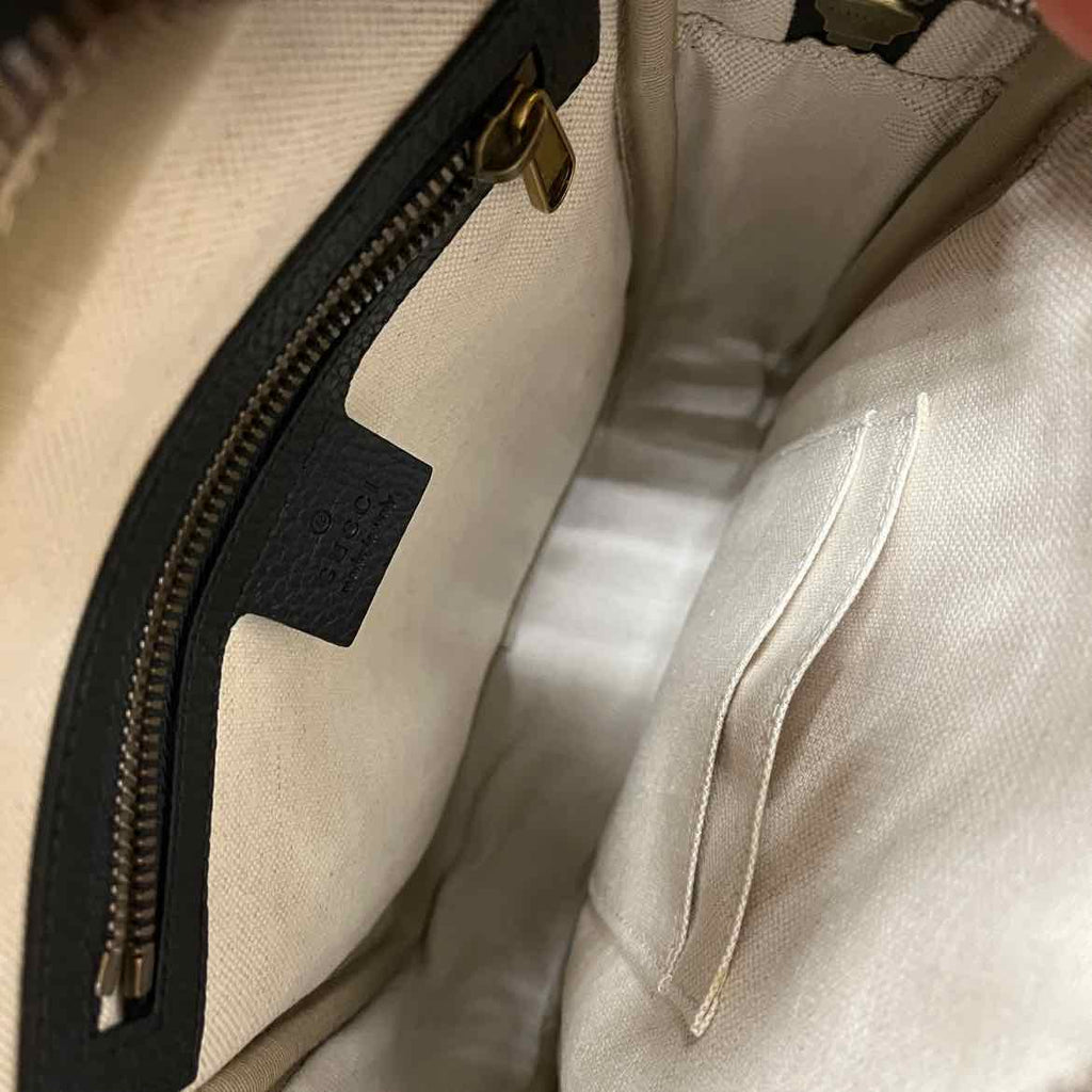 Gucci Messenger Bag "WEB" Used Black Size OS