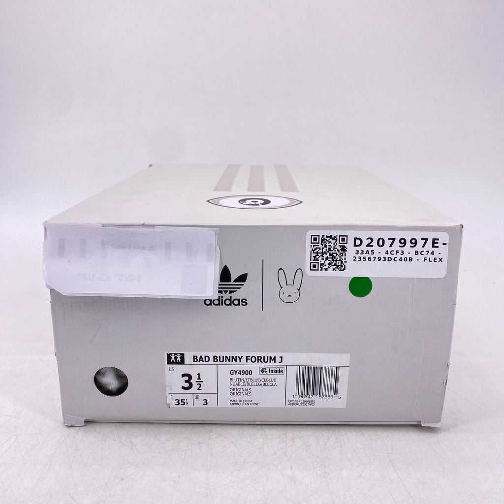 Adidas (GS) Forum Buckle Low "Bad Bunny Blue Tint" 2022 New Size 3.5Y