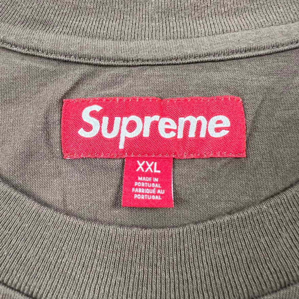 Supreme T-Shirt "INTARSIA" Brown Used Size 2XL