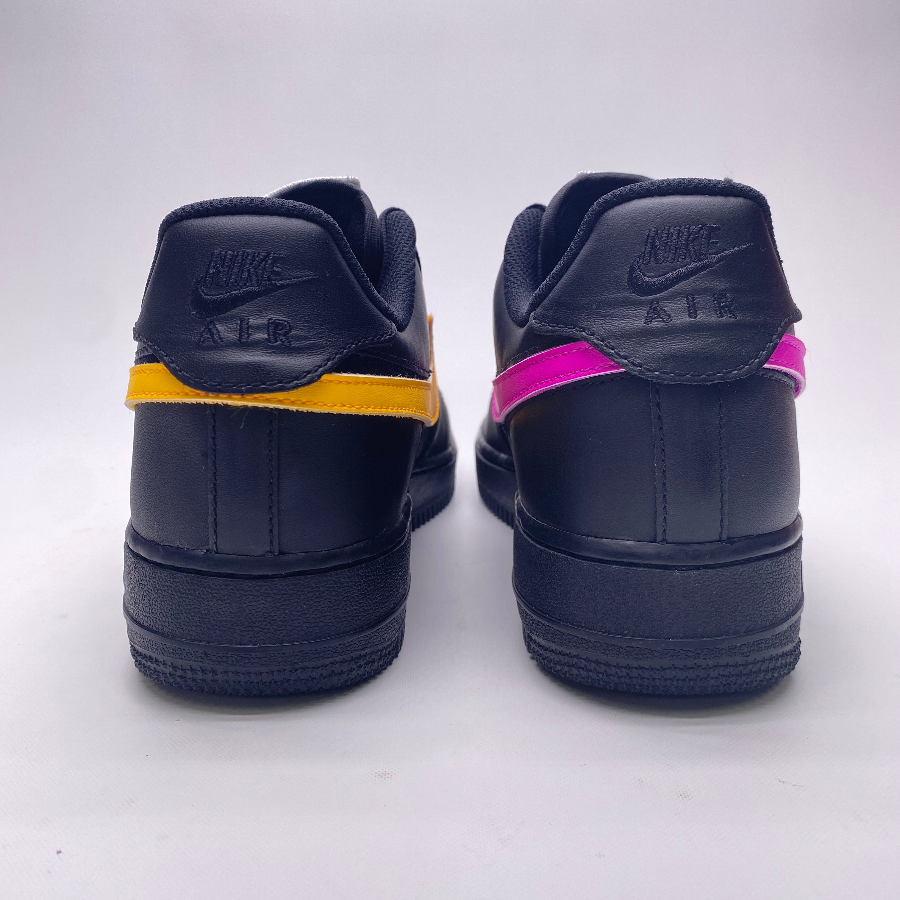 Nike Air Force 1 &quot;Swoosh Pack Black&quot; 2018 New Size 8