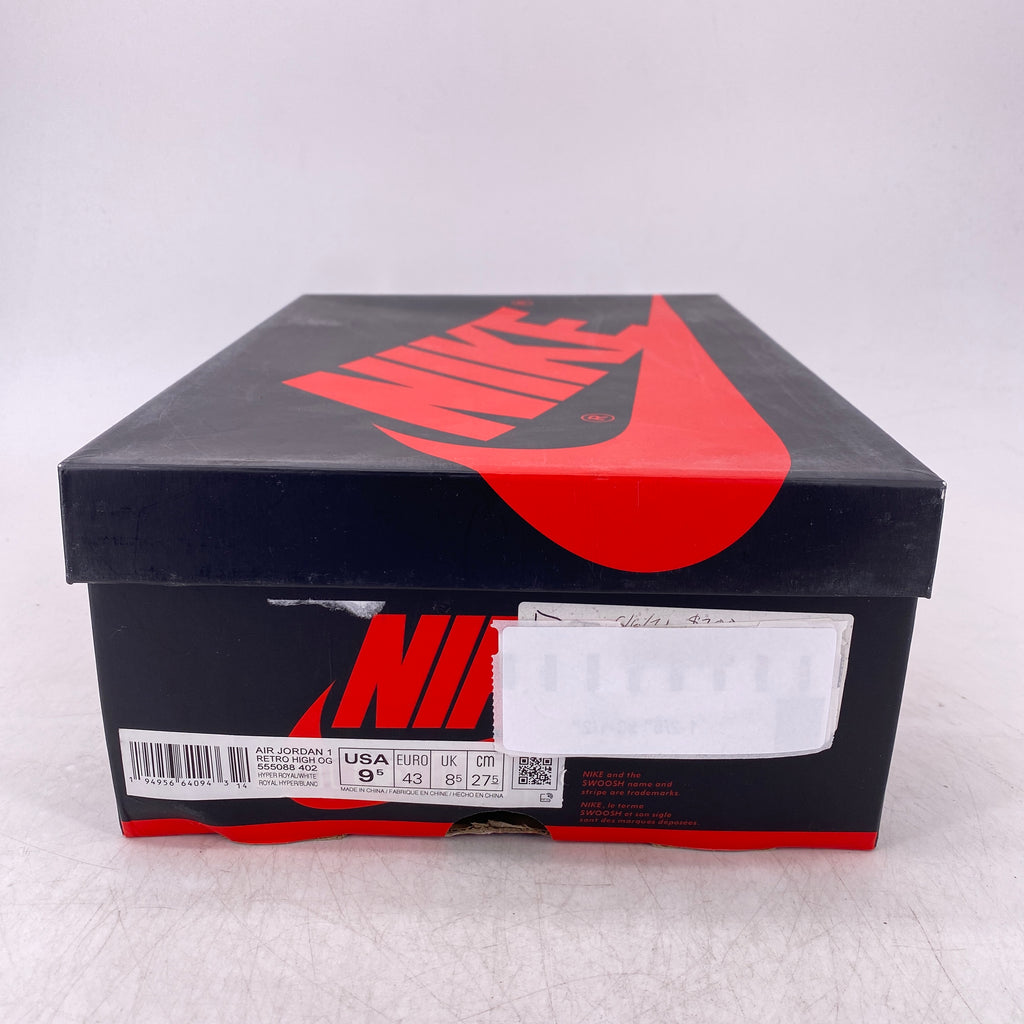 Air Jordan 1 Retro High OG "Hyper Royal Sg" 2021 New Size 9.5