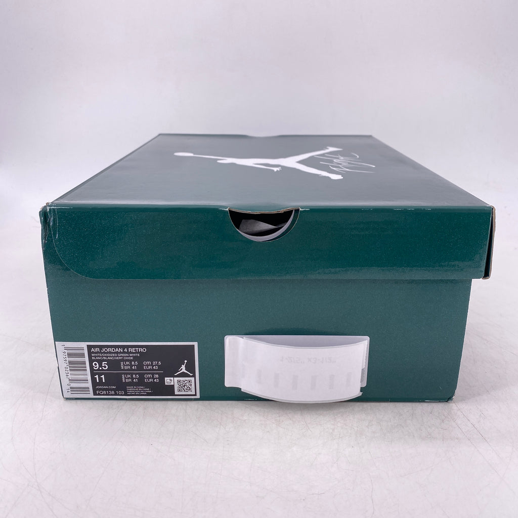 Air Jordan 4 Retro "Oxidized Green" 2024 New Size 9.5