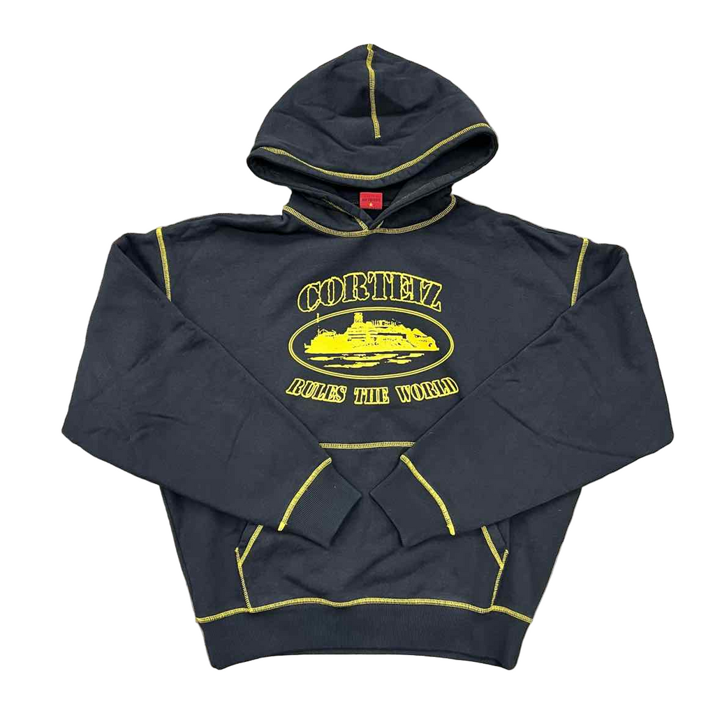 Corteiz Hoodie "95 RTW CONTRAST" Black New Size L