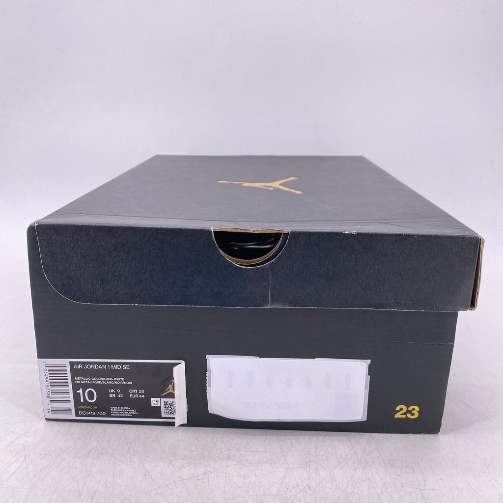 Air Jordan 1 Mid "Metallic Gold" 2020 New Size 10