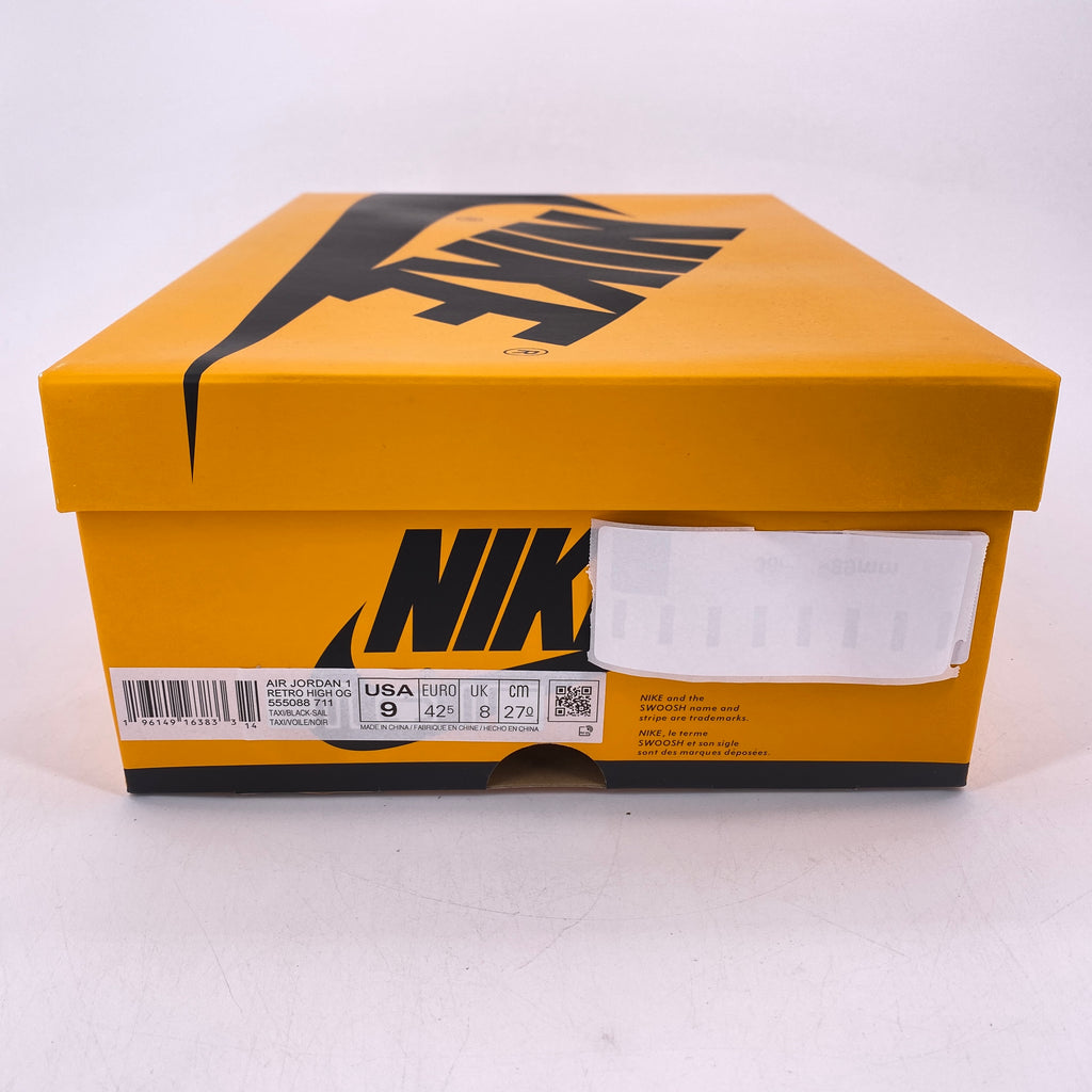 Air Jordan 1 Retro High OG "Taxi" 2022 New Size 9