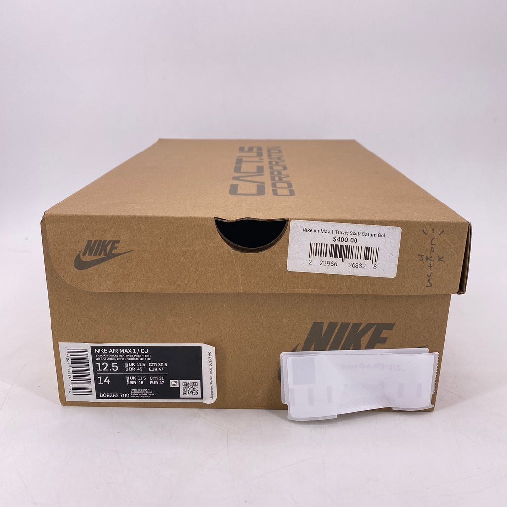 Nike Air Max 1 "Saturn Gold" 2022 New Size 12.5
