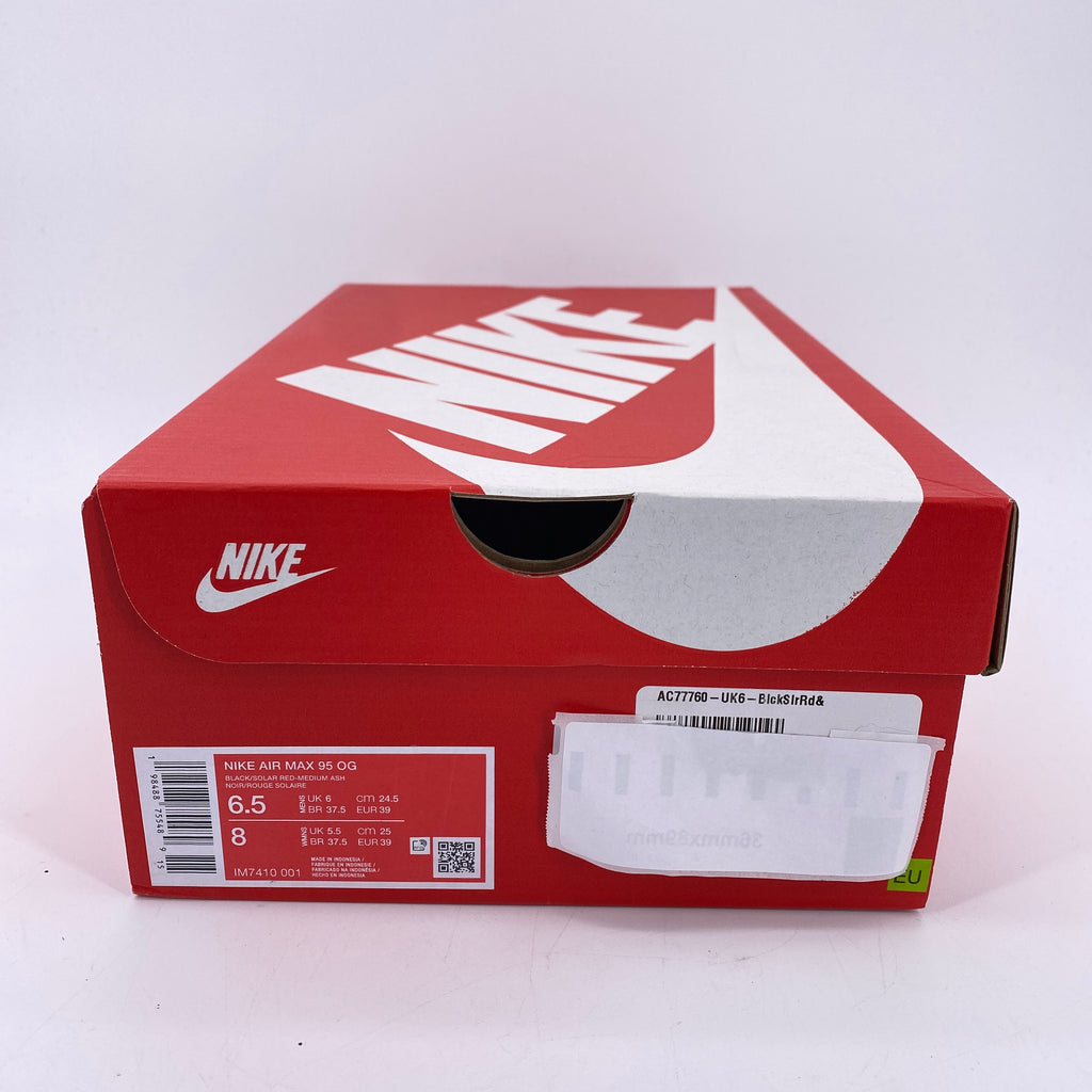 Nike Air Max 95 "Big Bubble Solar Red 2.0" 2025 New Size 6.5
