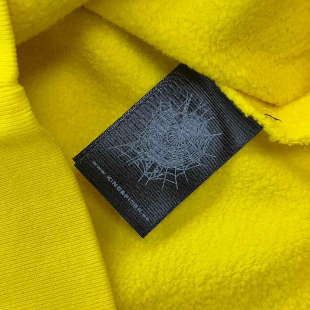 Sp5der Hoodie "LEGACY" Yellow New Size 2XL