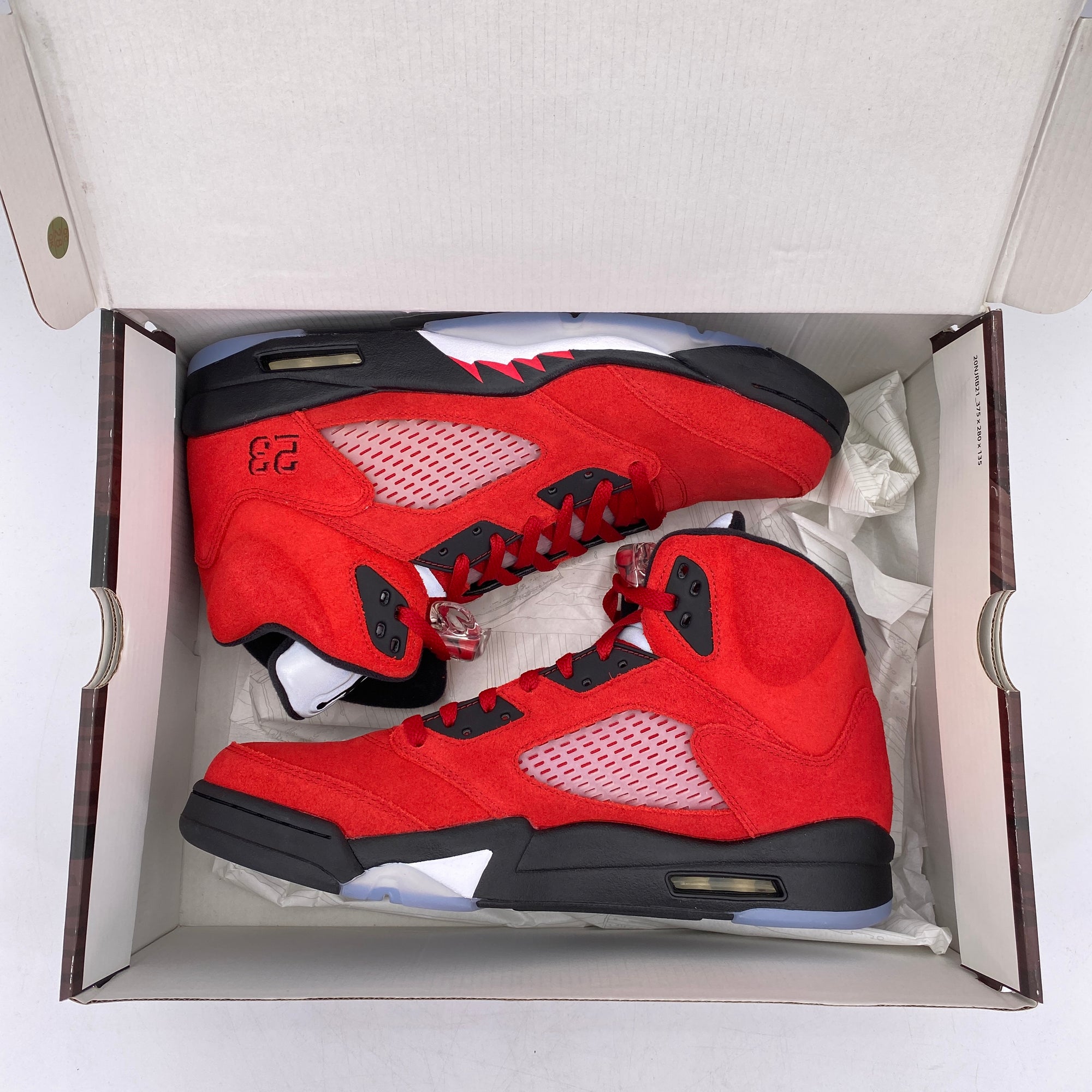 Air Jordan 5 Retro &quot;Raging Bull Red Suede&quot; 2021 New Size 13