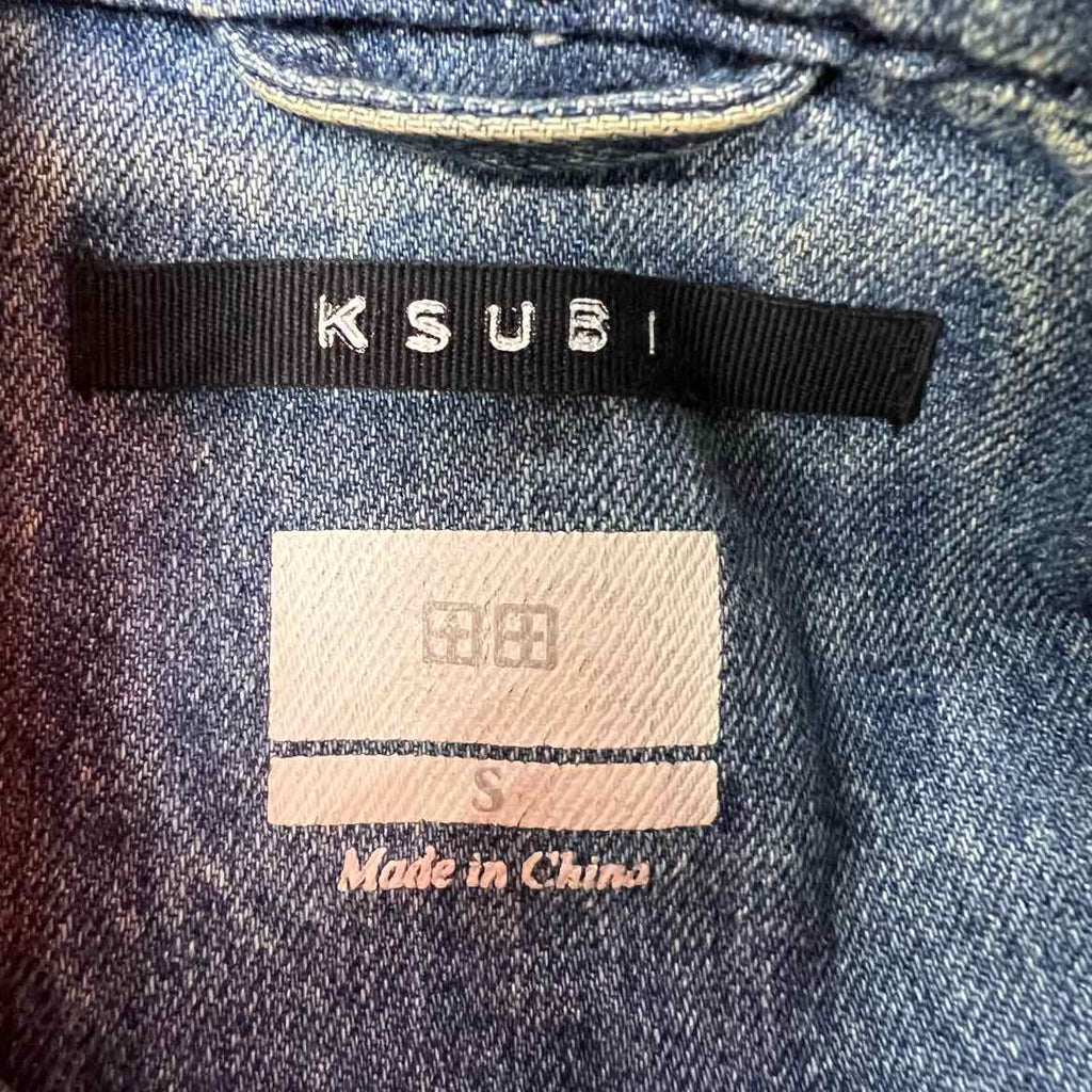 KSUBI Denim Jacket "CLASSIC" Blue Used Size S