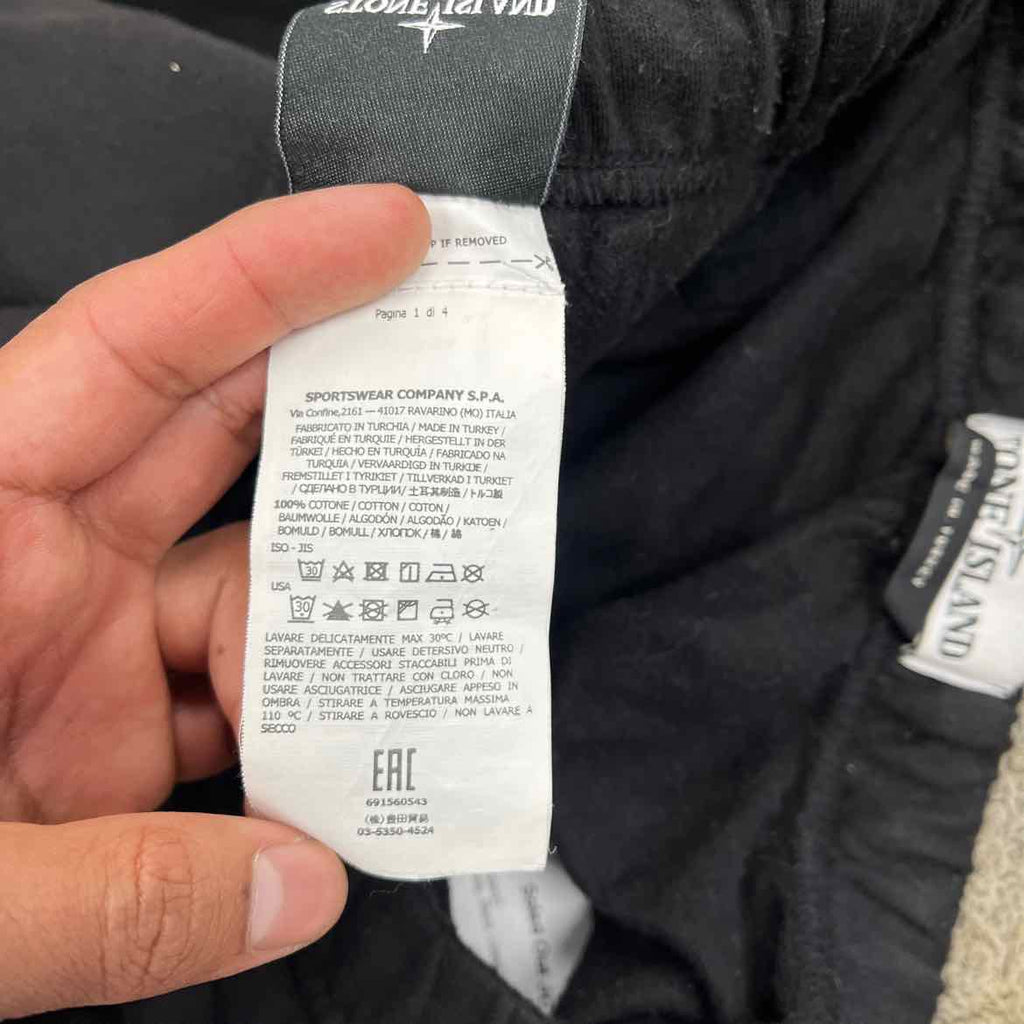Stone Island Sweatpants Black Used Size XL