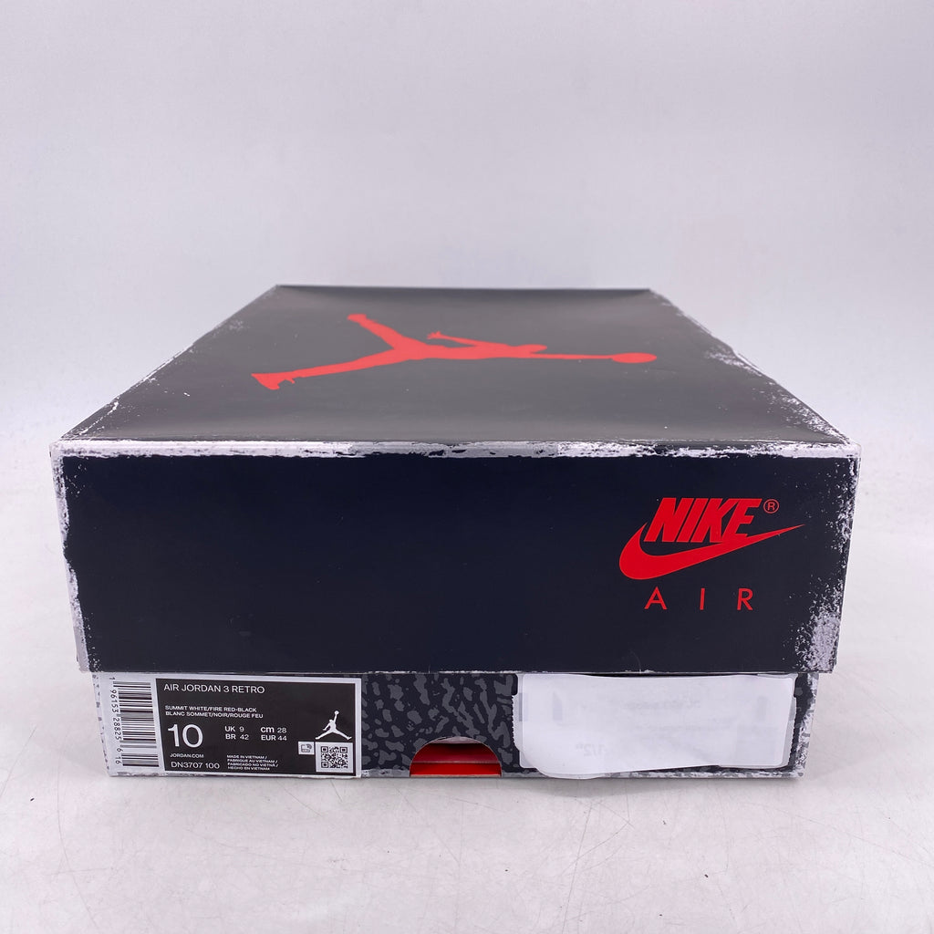 Air Jordan 3 Retro "White Cement Reimagined" 2023 New Size 10