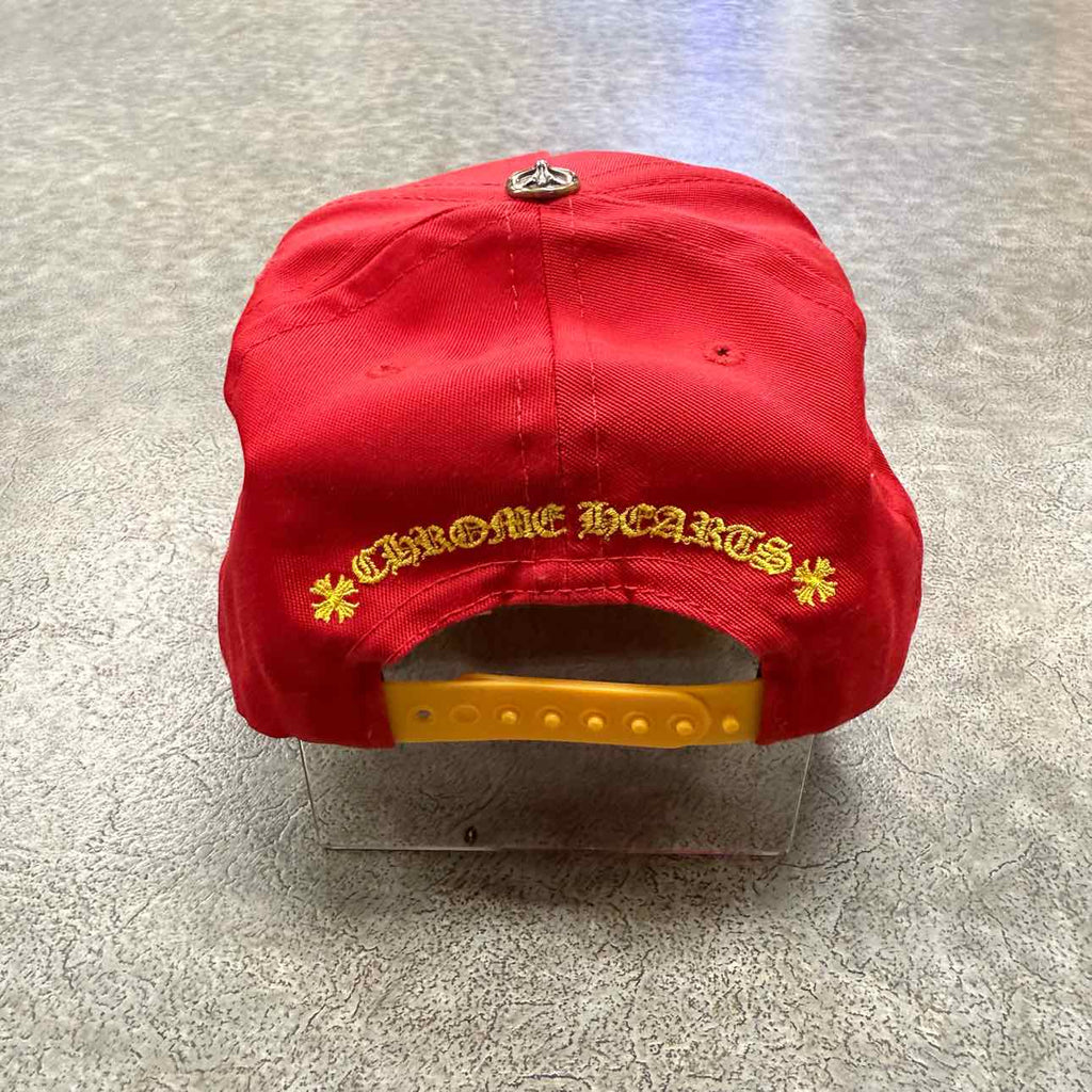 Chrome Hearts Snapback "CH LOGO" New Red Size OS