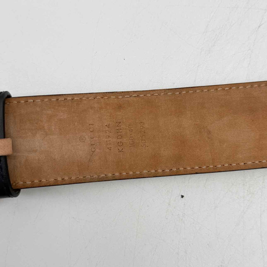 Gucci Belt "CANVAS MONOGRAM" Used Beige Size 40