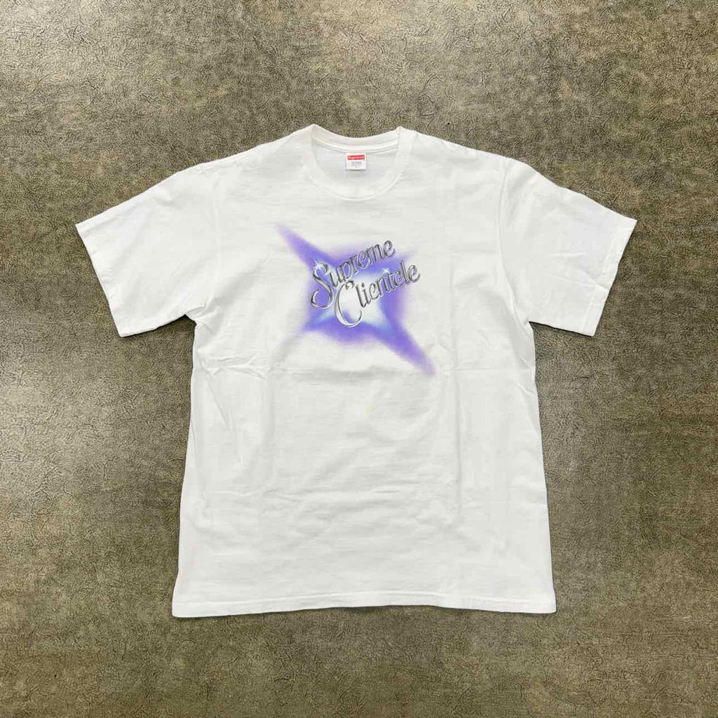 Supreme T-Shirt "CLIENTELE" White Used Size L