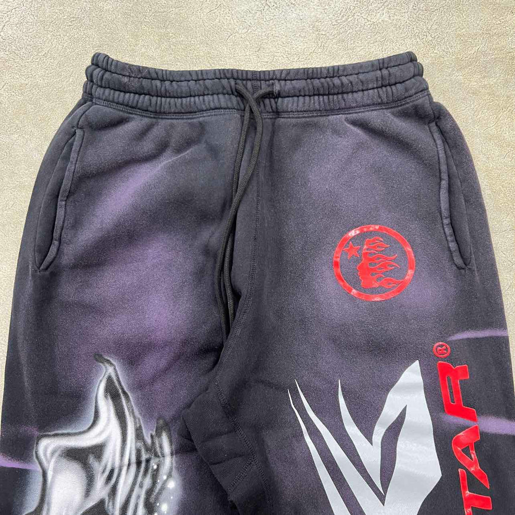 Hellstar Sweatpants "AIRBRUSHED SKULL" Black New Size L
