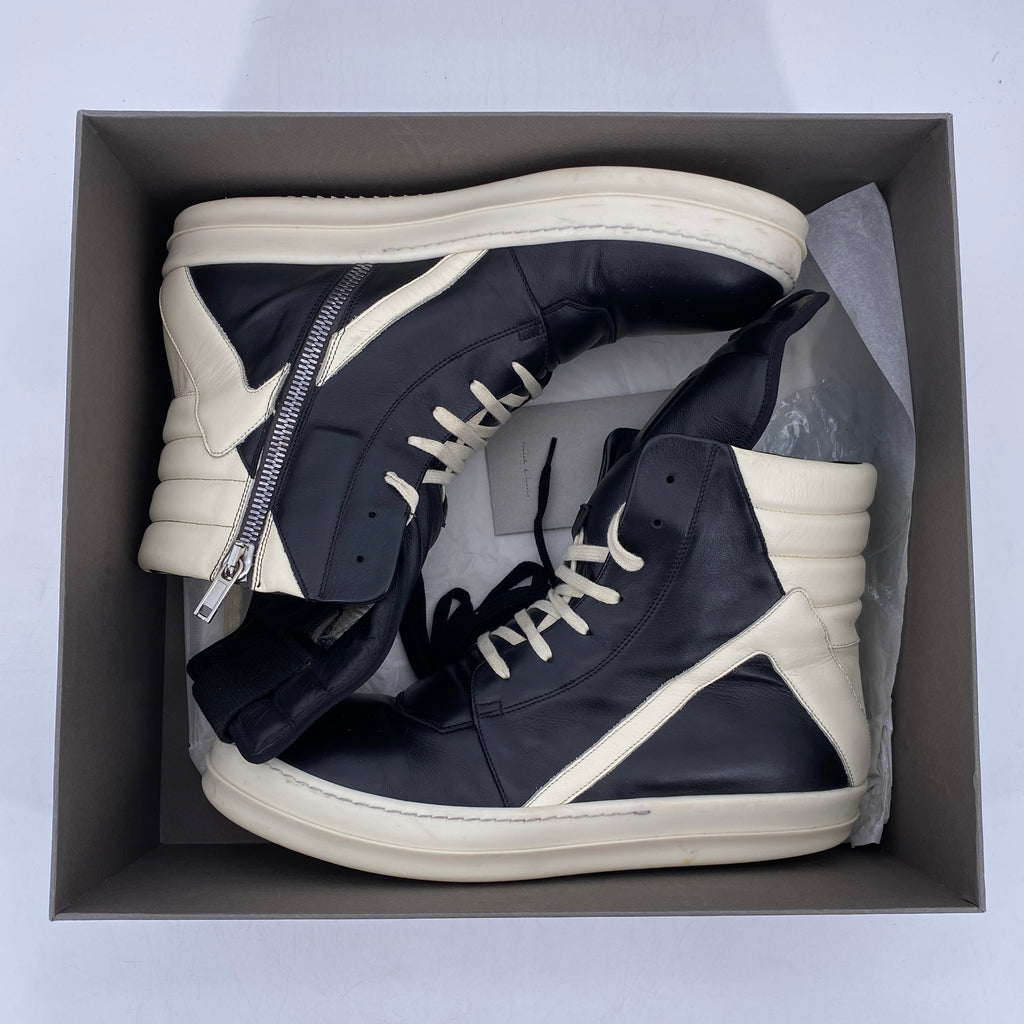 Rick Owens Geobasket "Black Milk"  Used Size 46