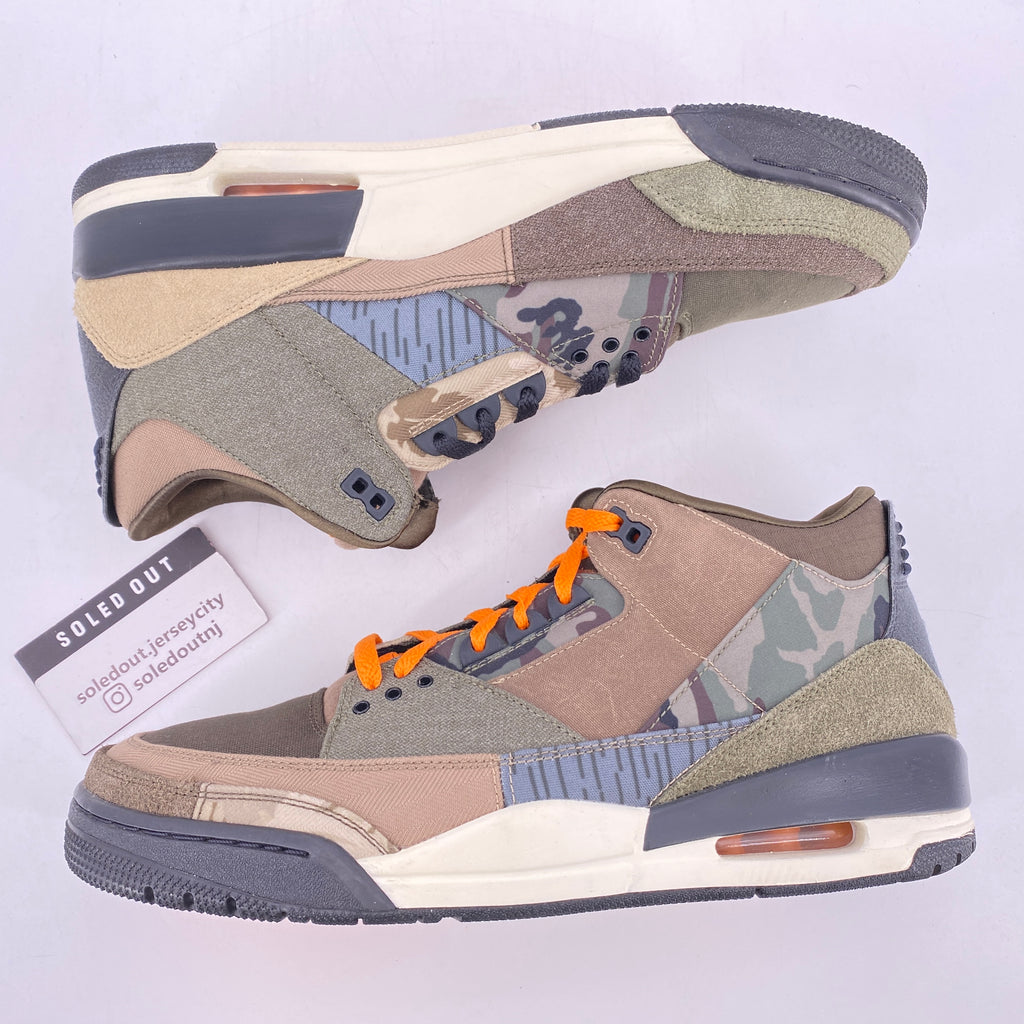 Air Jordan 3 Retro "Patchwork Camo" 2021 Used Size 12