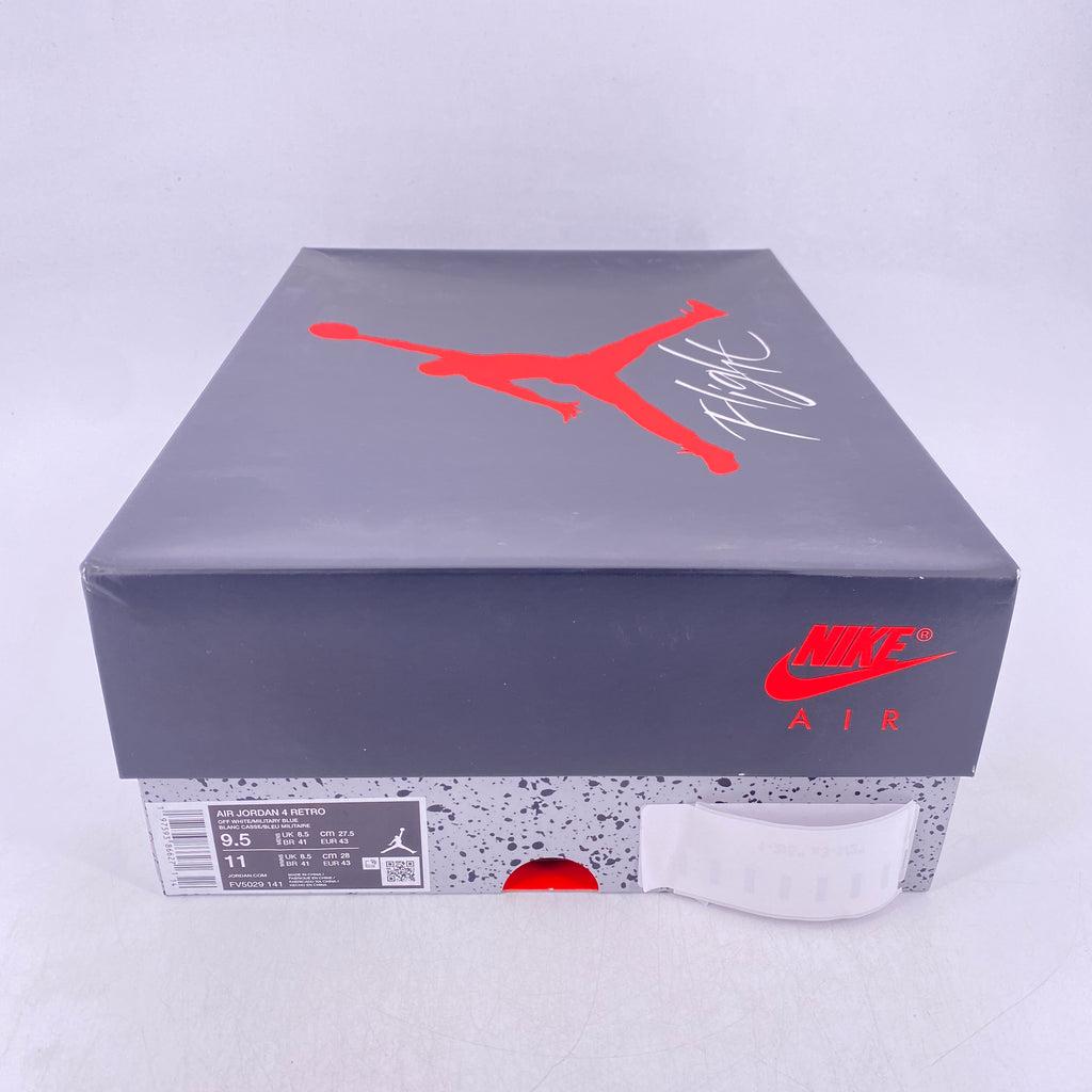 Air Jordan 4 Retro "Military Blue" 2024 New Size 9.5
