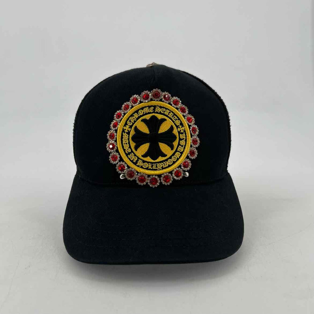 Chrome Hearts Trucker Hat "MADE IN HOLLYWOOD" Used Black Size OS