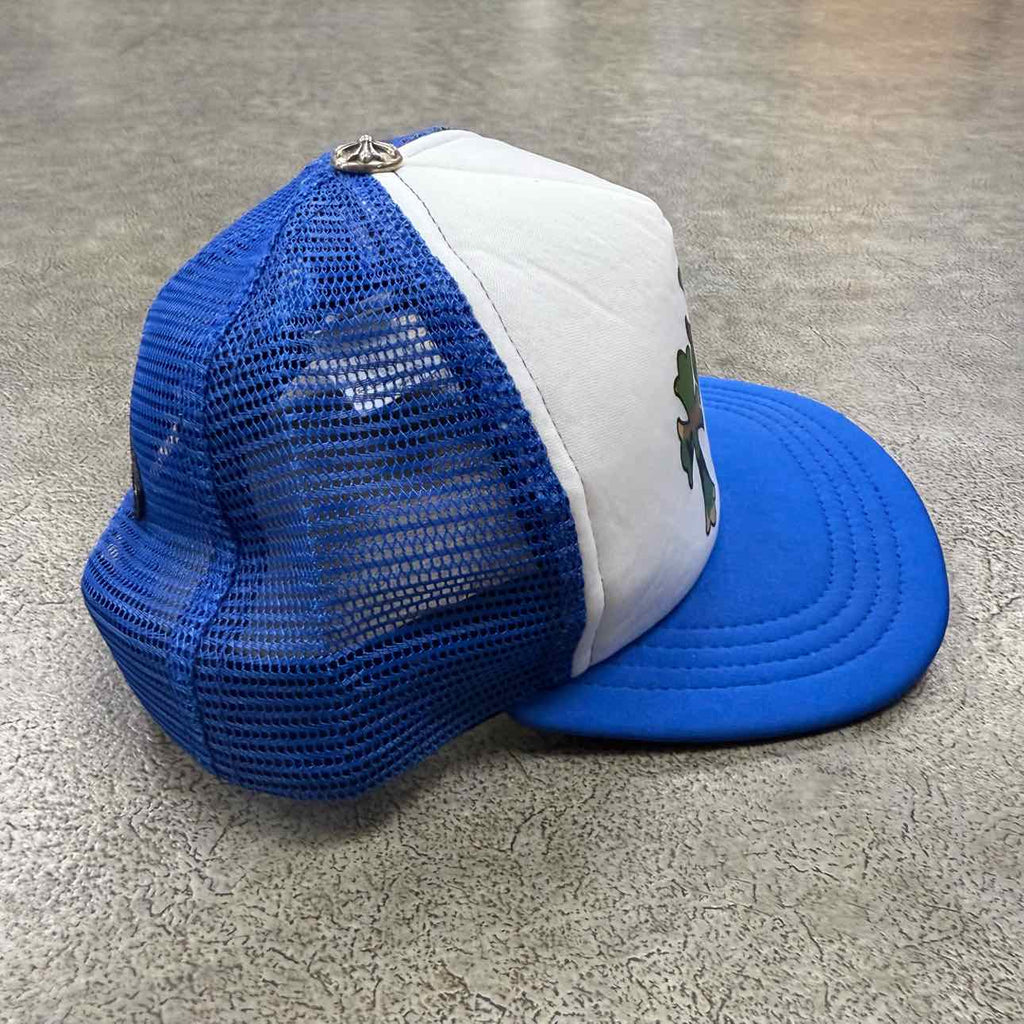 Chrome Hearts Trucker Hat "CEMETERY" New Blue Size OS