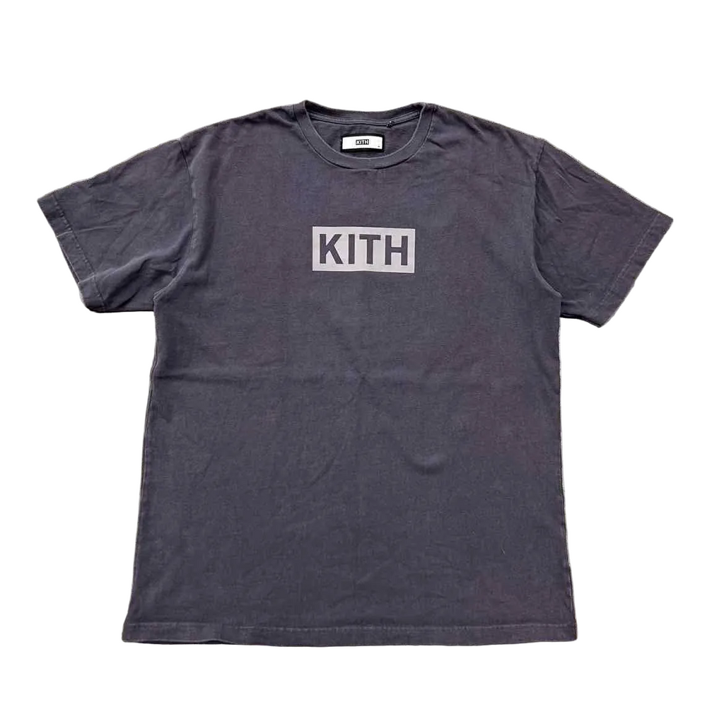 Kith T-Shirt "BOX LOGO" Charcoal Used Size XL