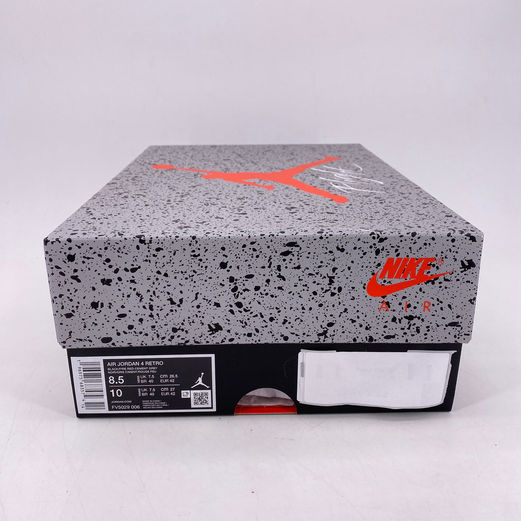 Air Jordan 4 Retro "Bred Reimagined" 2024 New Size 8.5