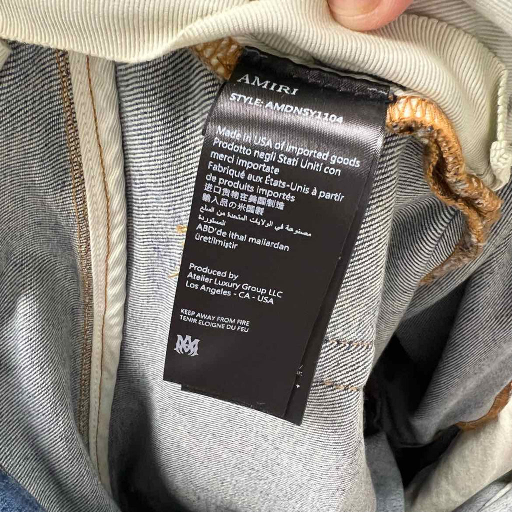 Amiri Jeans "PLAID" Blue Used Size 40